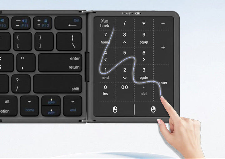 Kompakte Bluetooth-Tastatur mit Ziffernblock Karnz