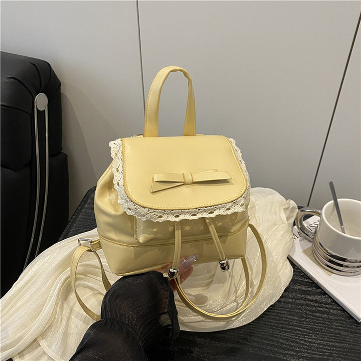 Niedlicher Mini-Rucksack mit Spitzenbesatz Karnz