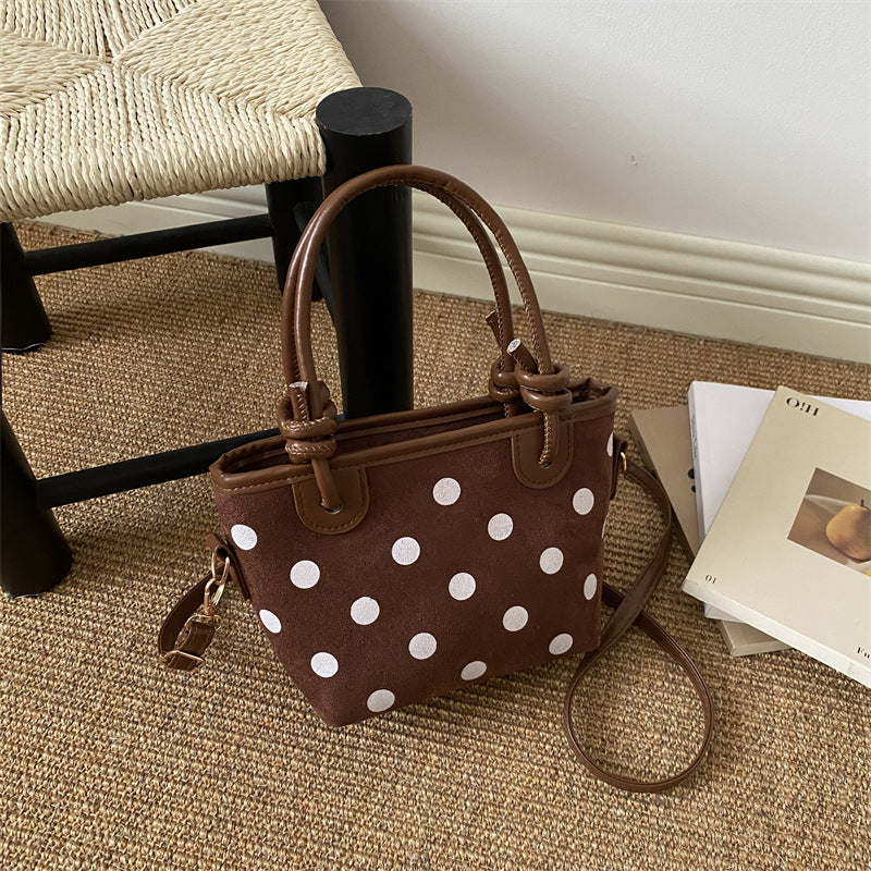 Punktmuster Mini-Handtasche