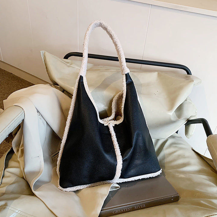 Faux-Leder Tote Bag