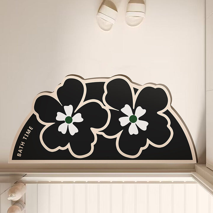 Blumenförmige Badematte