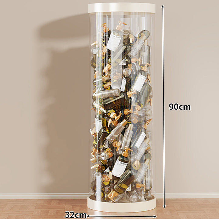 Hohe klare acryl vertikale Display-Zylinder für Mini-Parfüm- & Probeflaschen-Sammlung