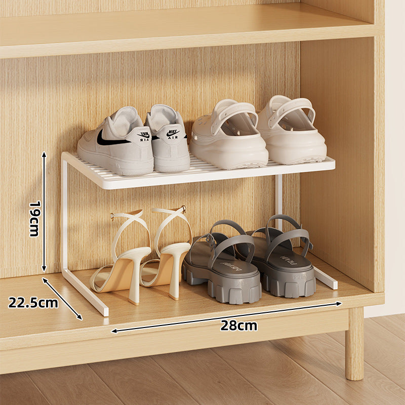 Kompakte Doppel-Schicht Verstellbare Schuhregal Erhöher für Schrank und Kleiderschrank