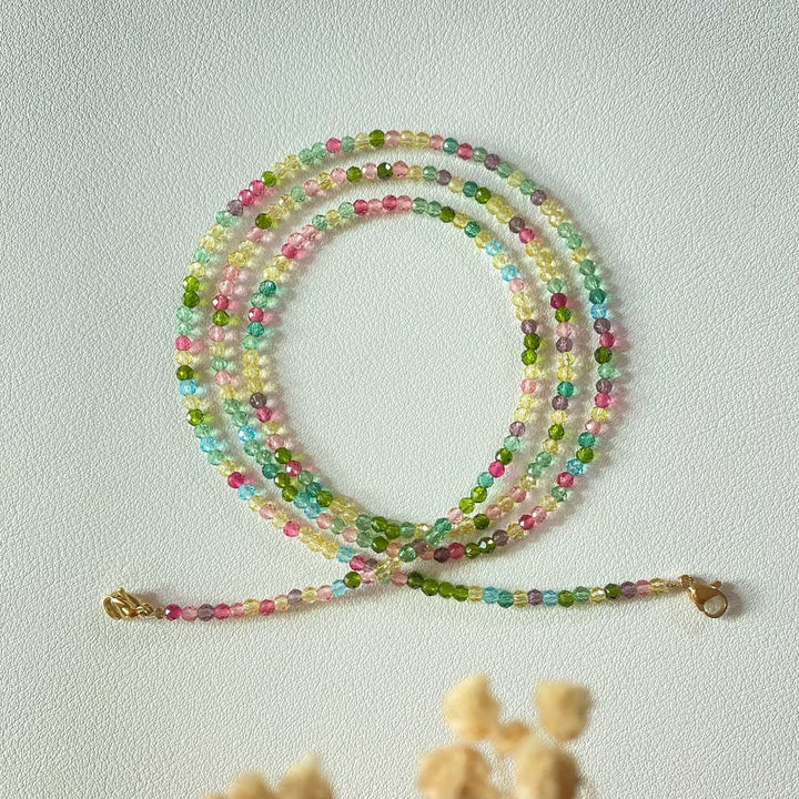 Bunte Kristallkette Karnz