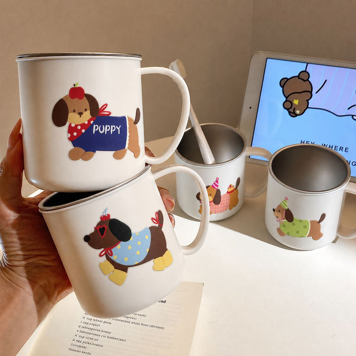 Keramiktasse mit Charmantem Hundemotiv Karnz