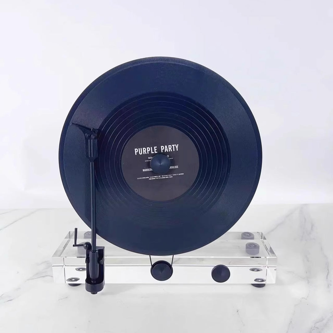 Vintage-inspirierter dekorativer Vinylplattenständer