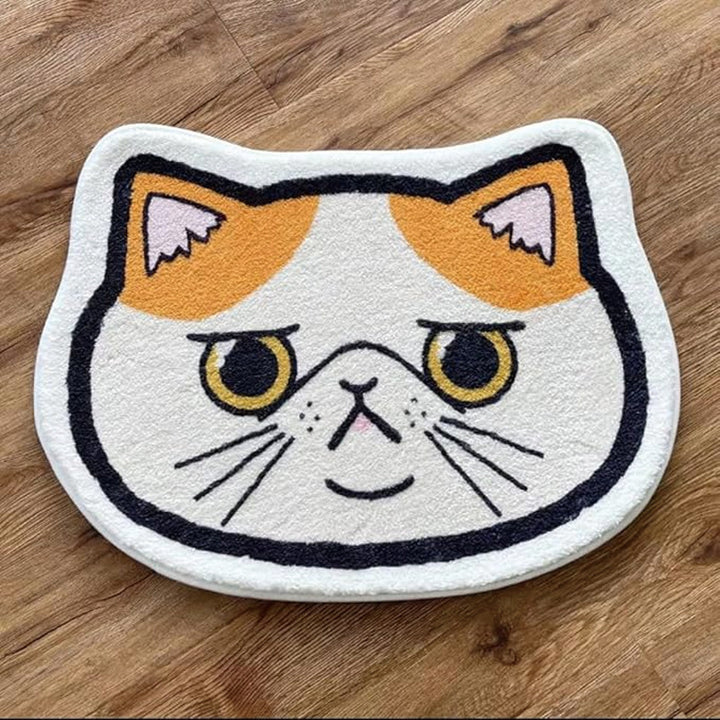 Katzenförmige Badematte