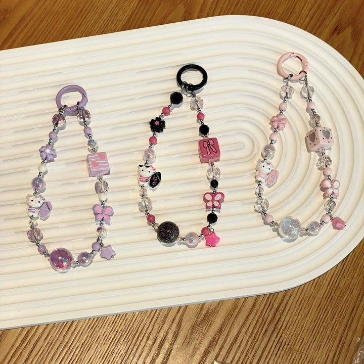 Dekorativer Charm Perlen Handy-Kette Karnz