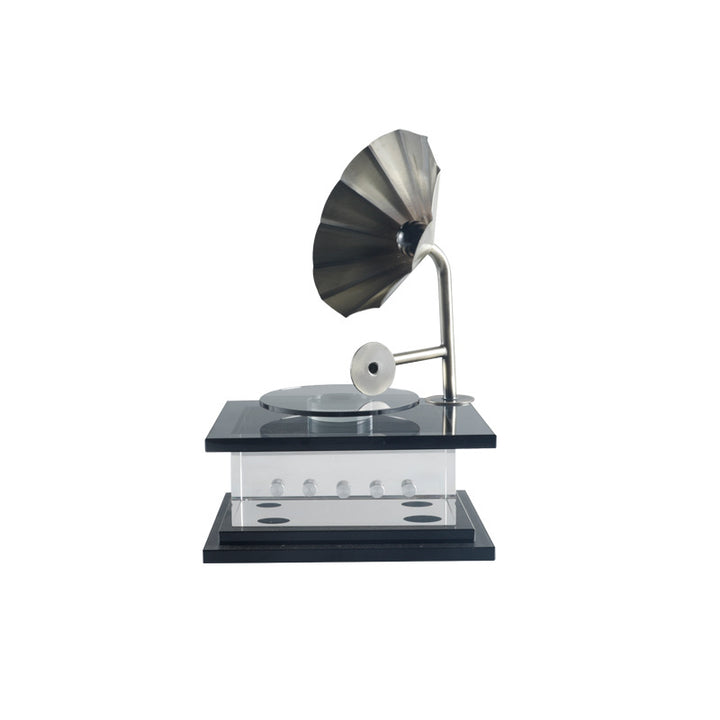 Vintage Dekorative Grammophon Skulptur