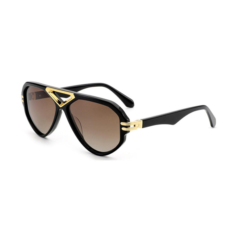 Damen elegante Sonnenbrille mit markantem Rahmen Karnz