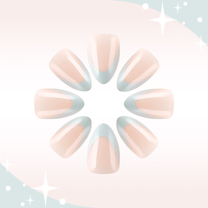 Französische Spitze Elegantes Gel-Nageldesign Karnz