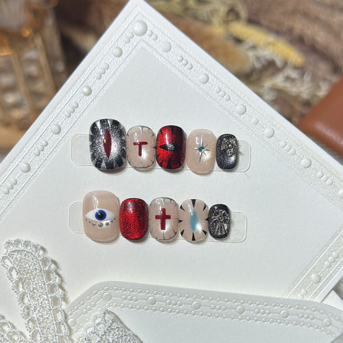 Künstlerisches Press-On Nagelkunst-Set 1790734497