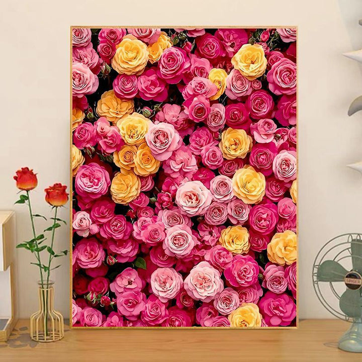 Florale Anordnung Leinwandkunst Karnz