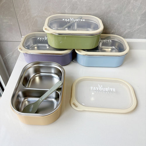 Elegante Lunchbox mit doppeltem Fach