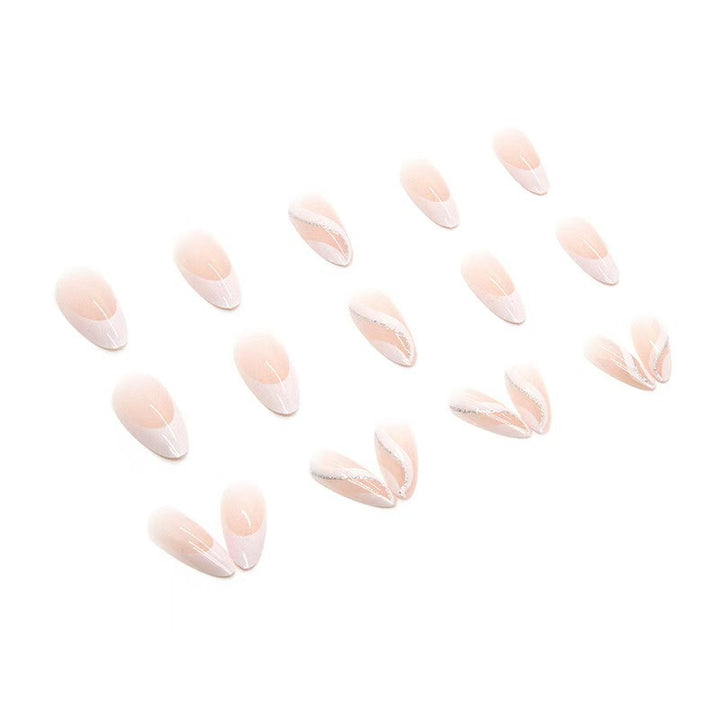 Elegantes Stiletto-Nagelkunst-Set mit Glitzerakzenten Karnz