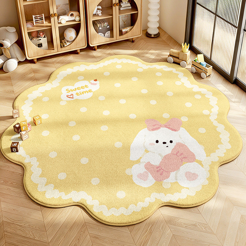 Süßes Hasen-Design-Teppich