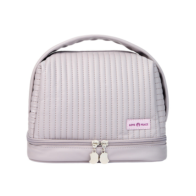 Elegante gestepptes Makeup Täschchen Karnz