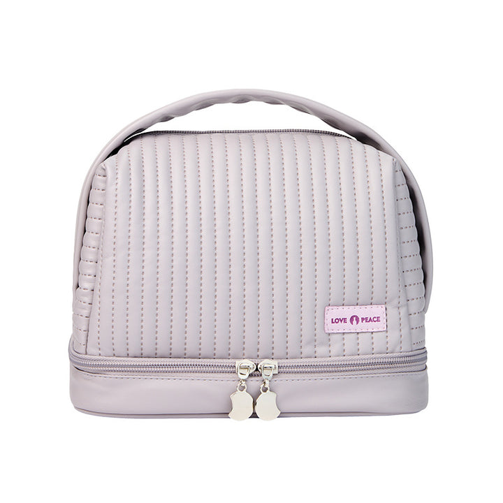 Elegante gestepptes Makeup Täschchen Karnz