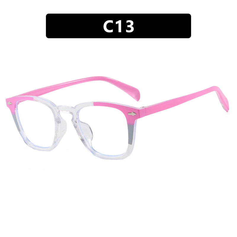 Damen moderne quadratische Sonnenbrille mit verspiegeltem UV-Schutz Karnz