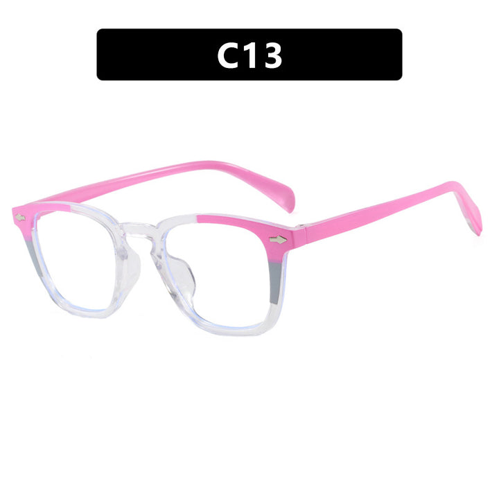 Damen moderne quadratische Sonnenbrille mit verspiegeltem UV-Schutz Karnz