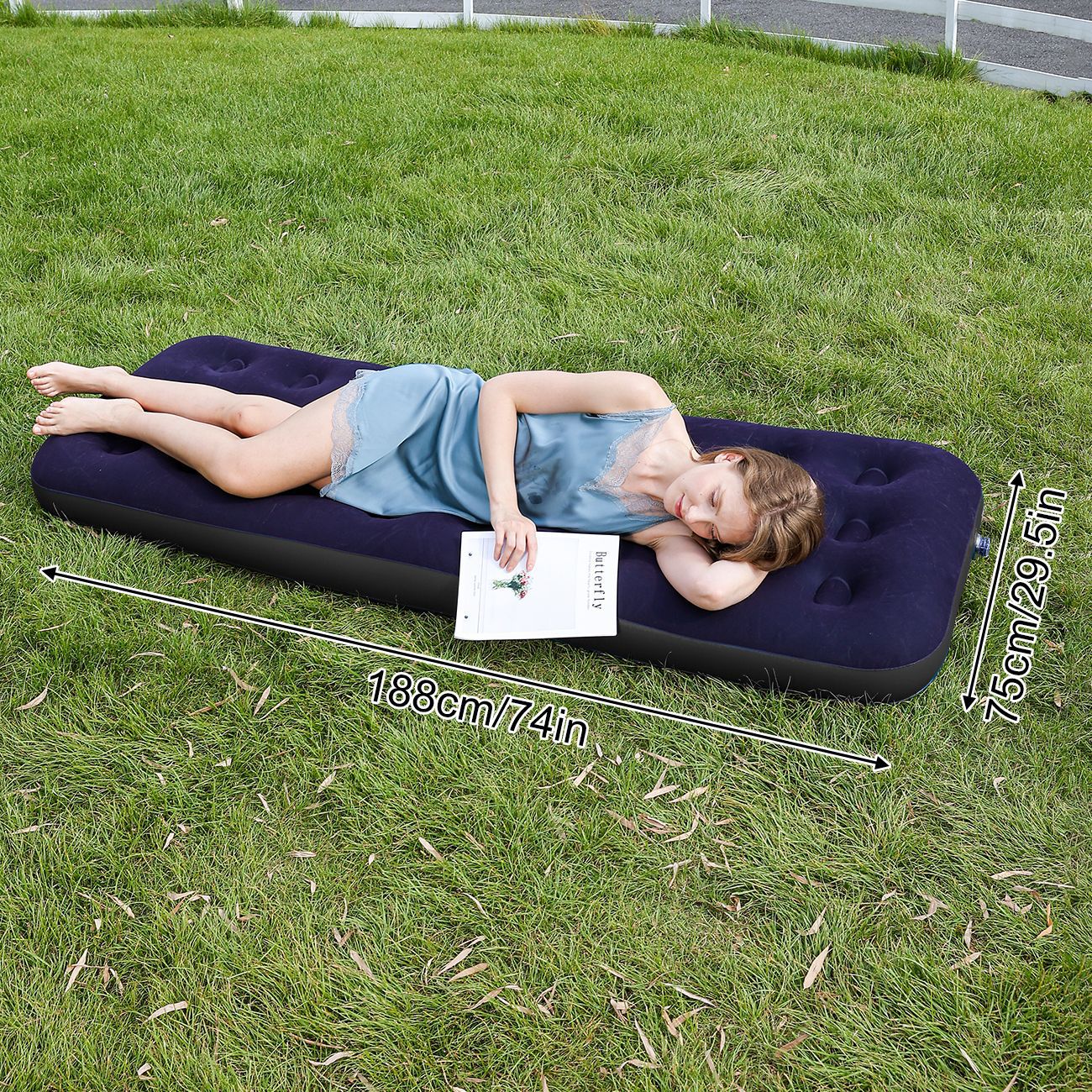 Damen Automatisches Aufblasbares Bett mit integrierter Pumpe Karnz