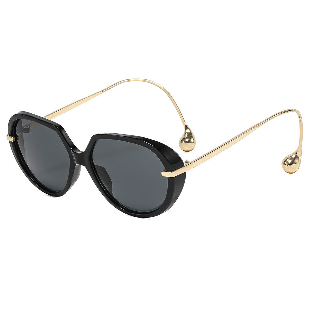 Damen Cat-Eye Sonnenbrille mit goldenen Akzenten und stylishem Rahmen Karnz