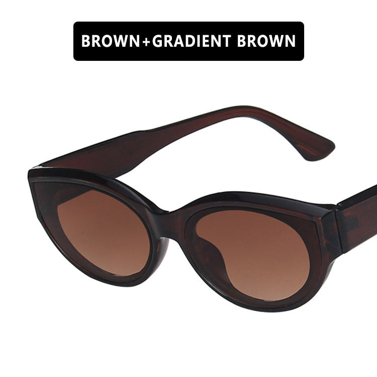 Damen Cat-Eye Sonnenbrille mit stilvollem Leopardenmuster und UV-Schutz Karnz