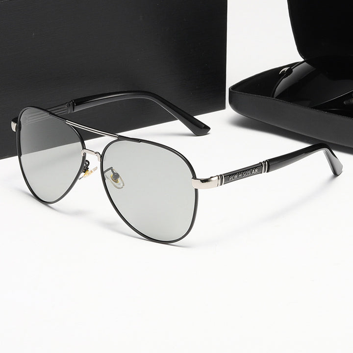 Damen Elegante Piloten-Sonnenbrille mit hochwertigen Polarisationsgläsern Karnz
