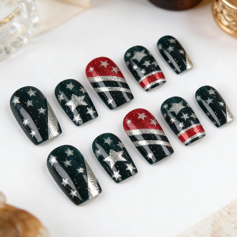 Künstlerisches Glamouröses Nagelset Karnz