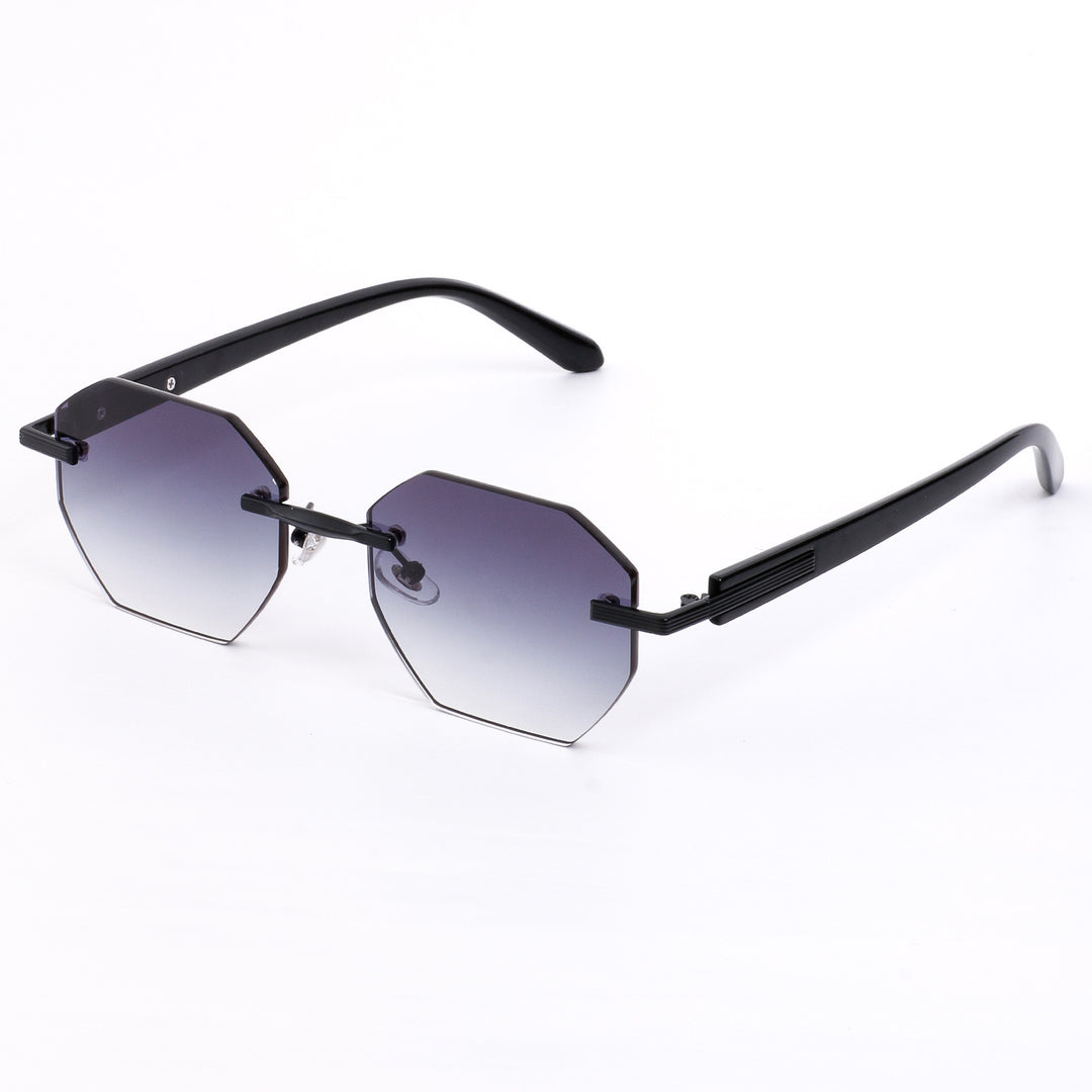 Damen stilvolle Sonnenbrille im modischen Achtkant-Design mit hochwertigem Rahmen Karnz