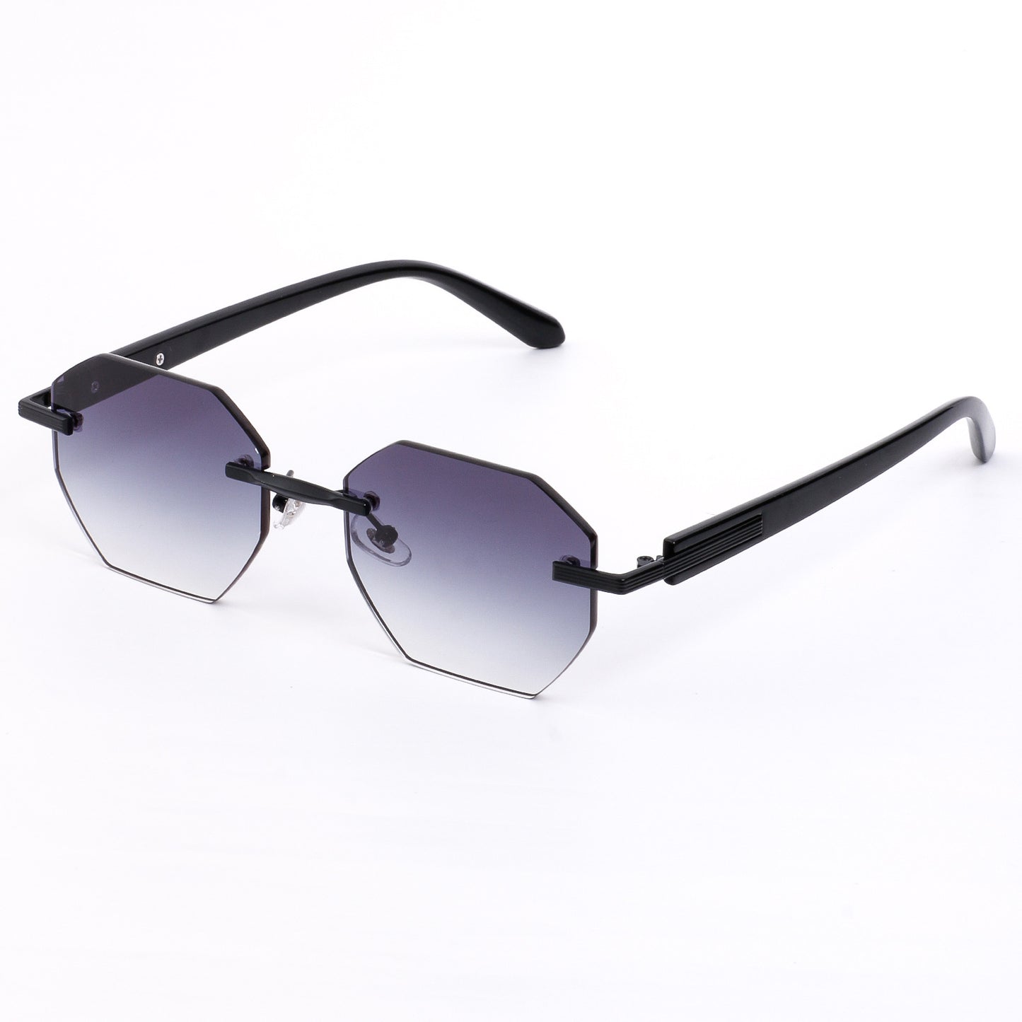 Damen stilvolle Sonnenbrille im modischen Achtkant-Design mit hochwertigem Rahmen Karnz