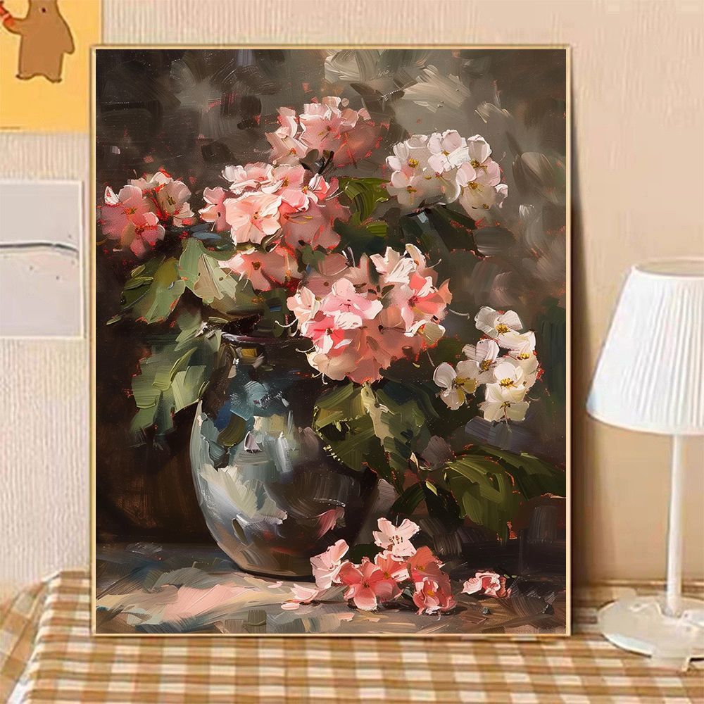 Artistische Florale Stillleben Leinwandkunst Karnz