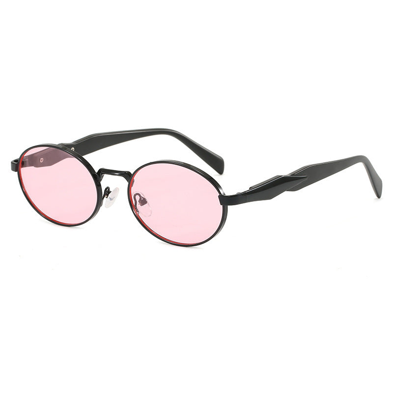 Damen Designer-Sonnenbrille mit hochwertigem runden Rahmen und schützendem UV-Filter Karnz