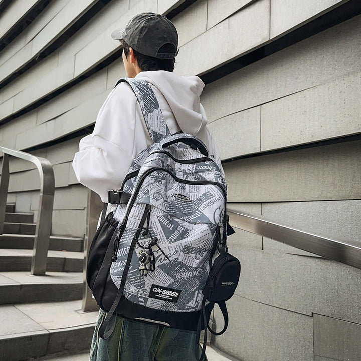 Grafikdesign Multi-Pocket Rucksack Karnz