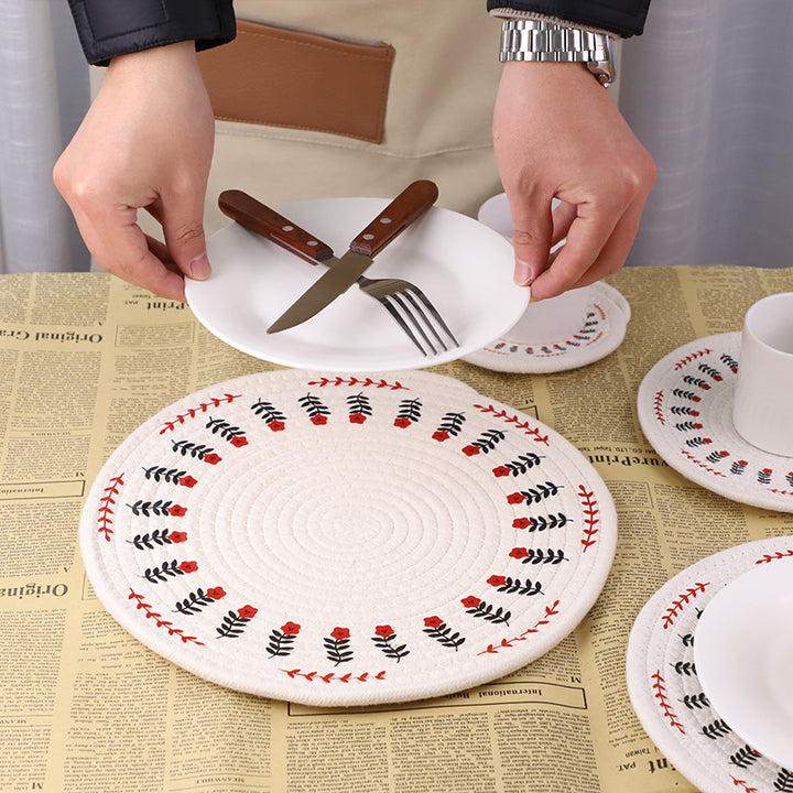 Runde Tischdecke mit Mandala-Muster Karnz
