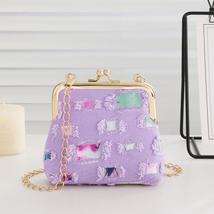 Vintage-inspirierte Stoff-Clutch