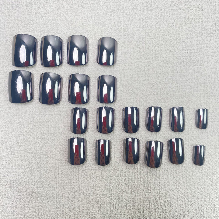 Premium Glänzendes Press-On Nagelset Karnz