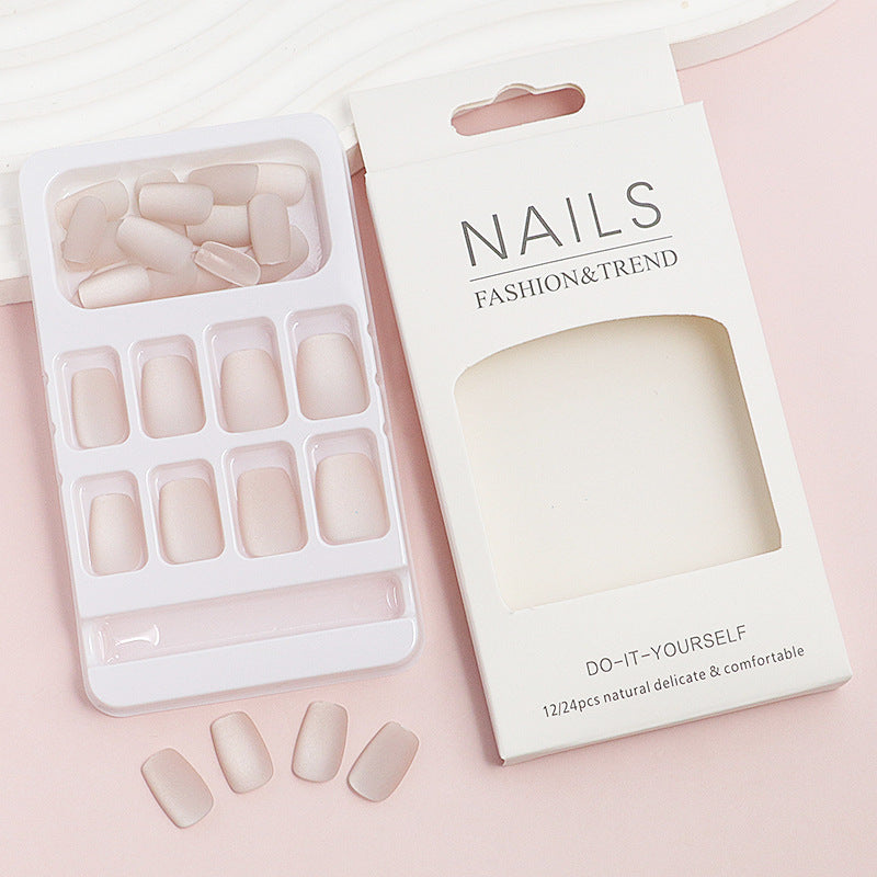 DIY natürliche Finish Press-On Nagelspitzen Karnz