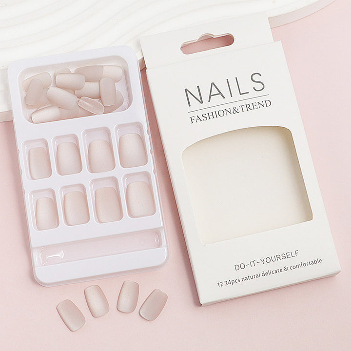 DIY natürliche Finish Press-On Nagelspitzen Karnz