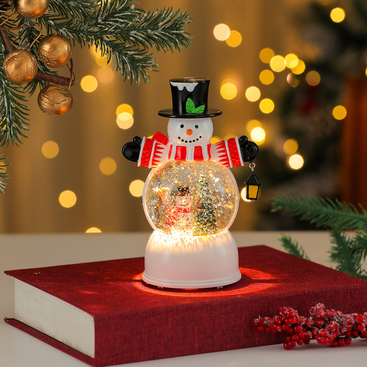 LED-beleuchtete Schneekugel Figurine Karnz