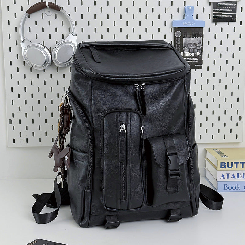 Multifunktionaler Leder-Rucksack Karnz