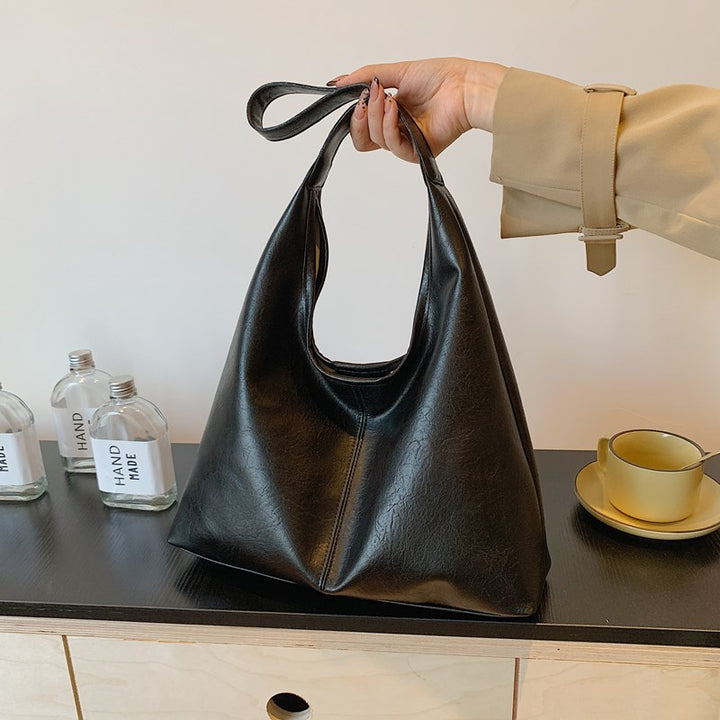 Zeitgenössische Leder Schultertasche Karnz