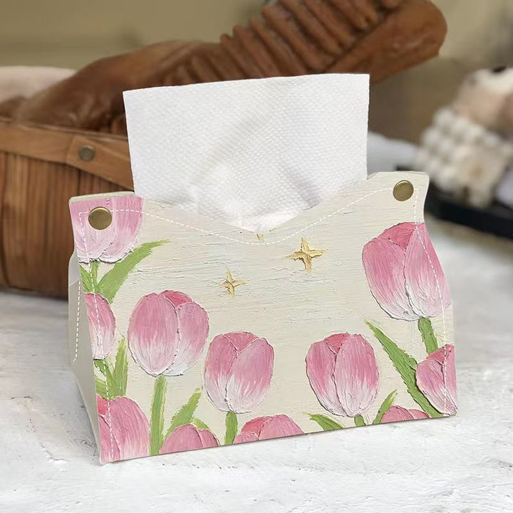 Künstlerische Florale Taschentuchbox Abdeckung Karnz
