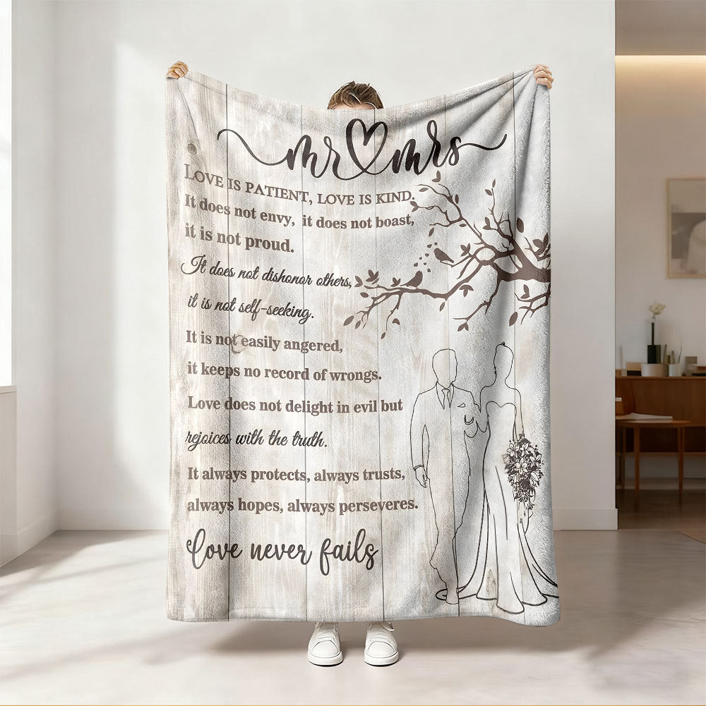 Inspirierende Botschaft Fleece-Decke