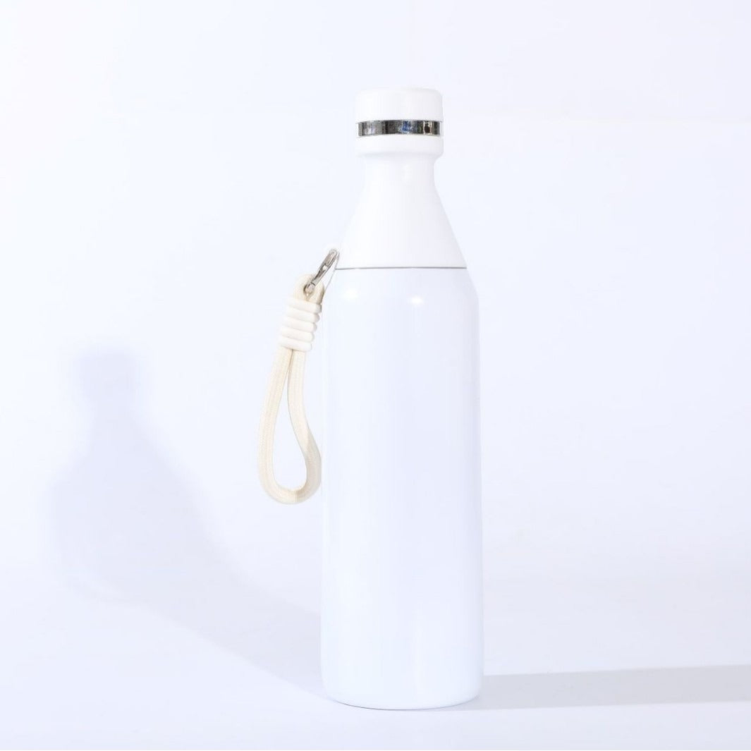 Damen isolierte Edelstahl Trinkflasche mit praktischem Tragegriff Karnz