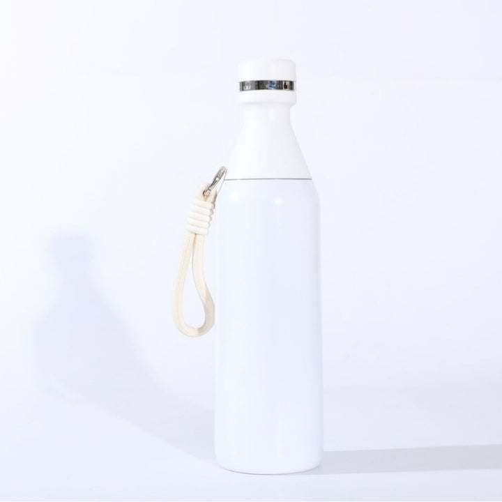 Damen isolierte Edelstahl Trinkflasche mit praktischem Tragegriff Karnz