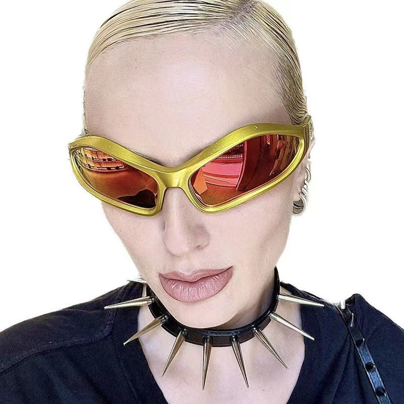 Damen Sportliche Sonnenbrille mit aerodynamischem Design Karnz