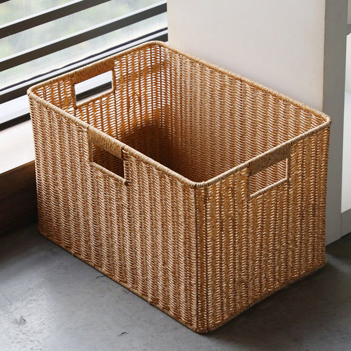 Aufbewahrungskorb aus natürlichem Rattan