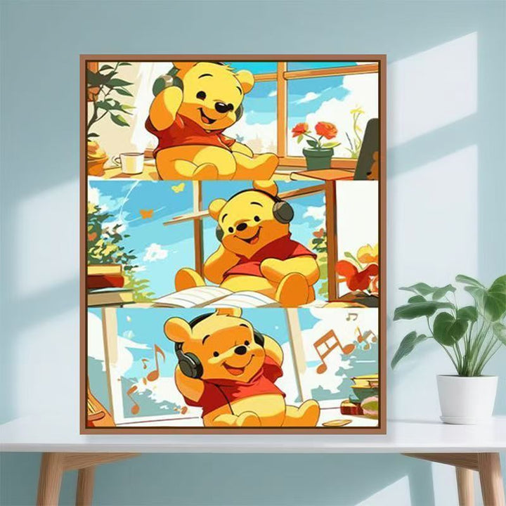 Verspielt Cartoon Bär Kunstdruck Karnz