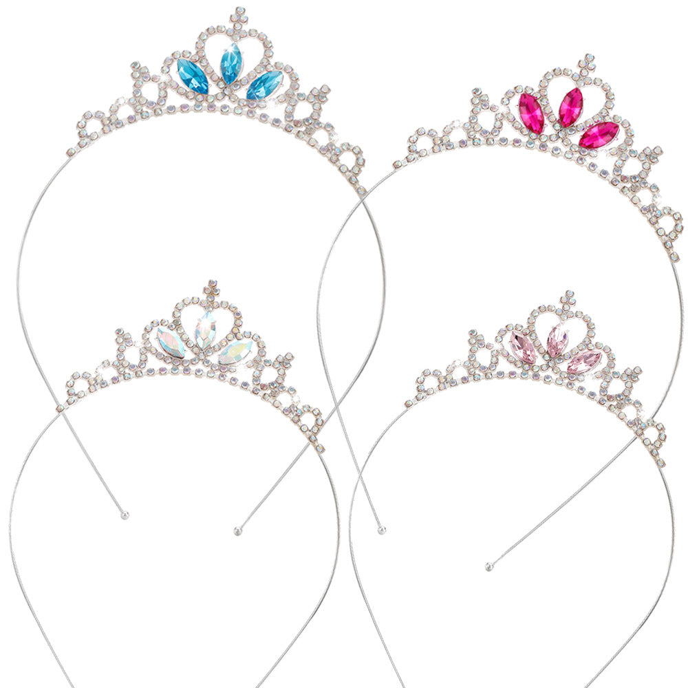 Damen Kristall Tiara Karnz